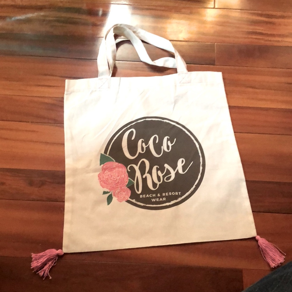 New! Coco Rose Beach & Resort Wear Canvas Bag